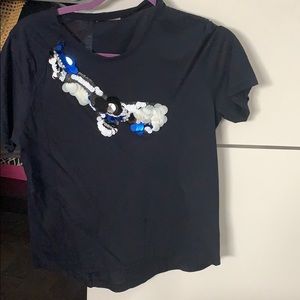 Zara T-shirt with sequence